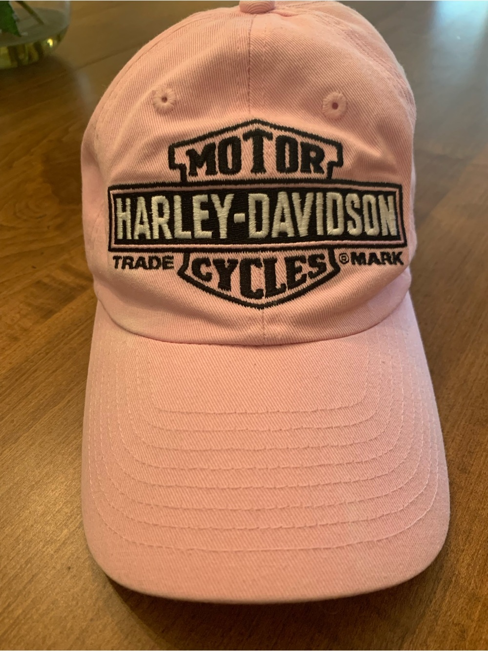 Harley-Davidson Light Pink Embroidered Logo Cap